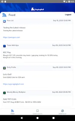 RagingBull Alerts android App screenshot 1
